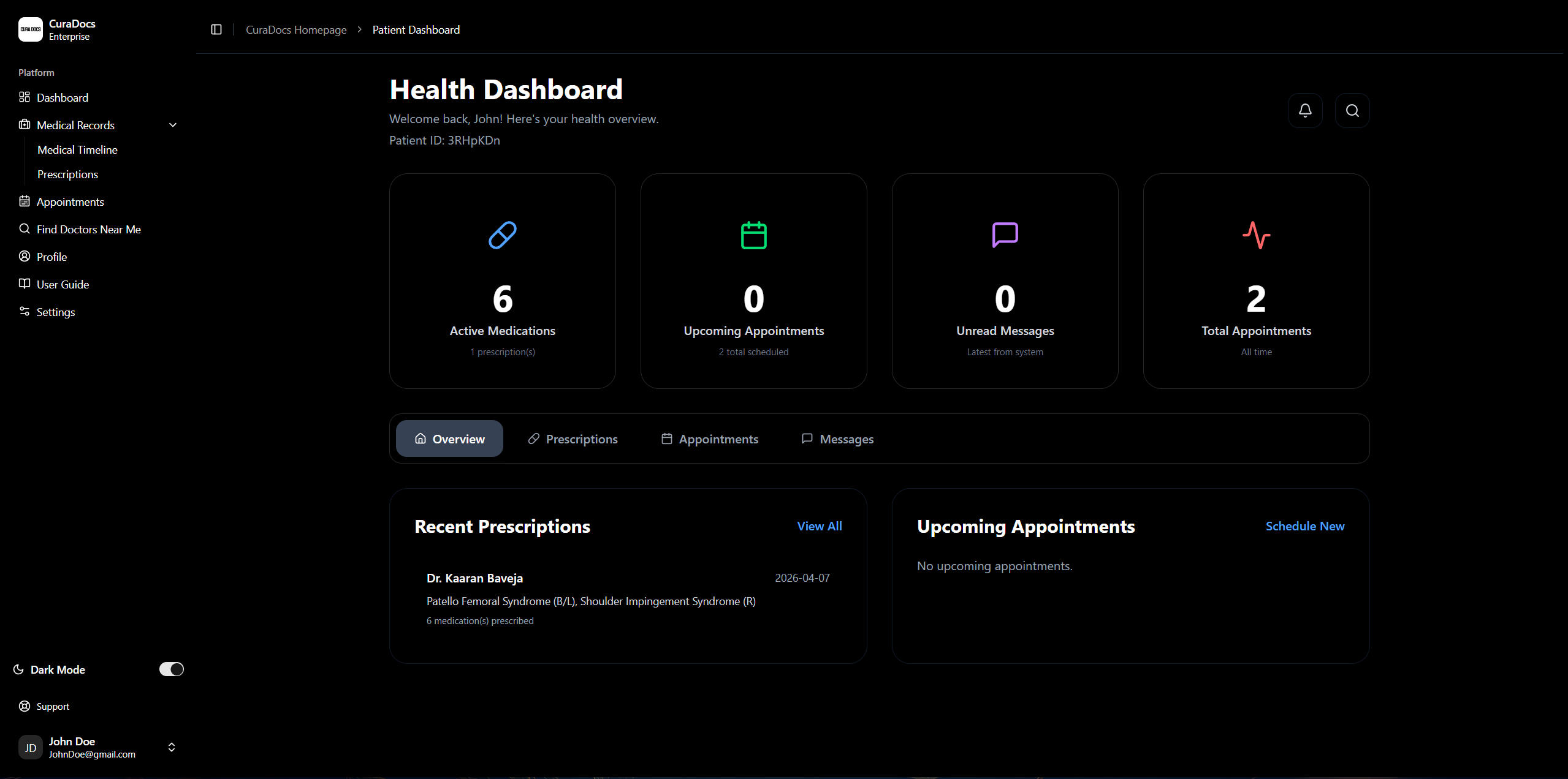 app screen