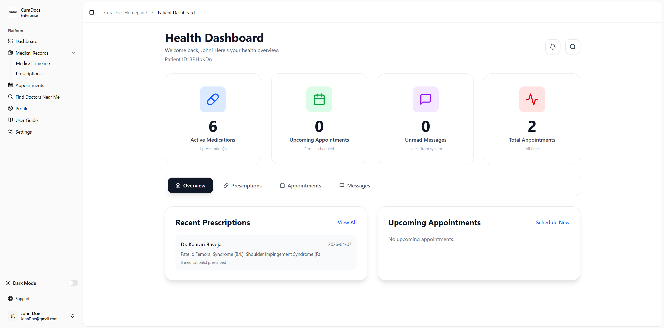app screen